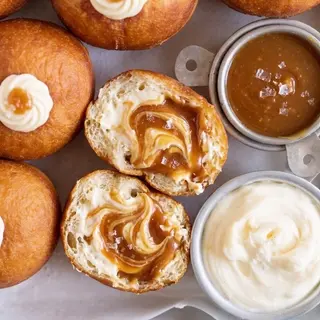 2pcs Salted-caramel/cream Bomboloni (Doughnut)