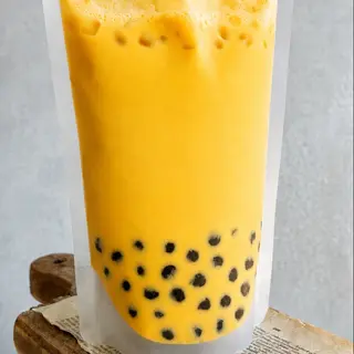Mango boba milk