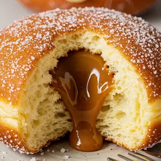 2pcs Salted-Caramel Bomboloni (doughnut)