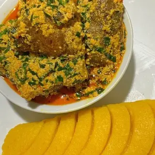 Egusi and swallow