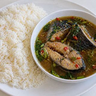 Rice and Catfish Peppersoup
