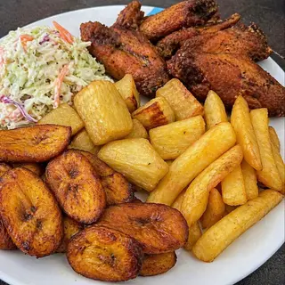 Mixed Fries and Turkey