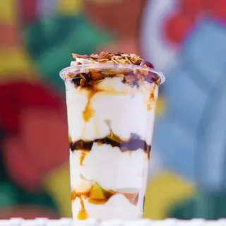 Classic parfait with syrup