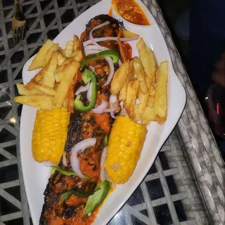 Grilled Catfish With Choice Of Sides