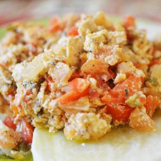 Boiled Yam with Egg Sauce