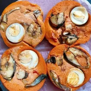 Moi Moi with Egg & Fish