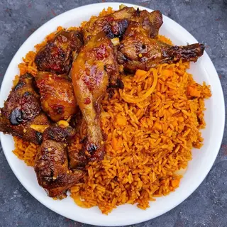 Jollof Rice with Chicken
