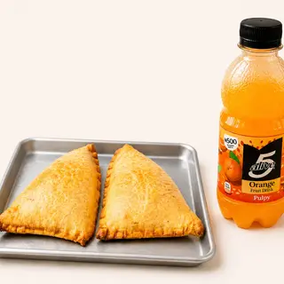 Chicken pie + 5alive Combo