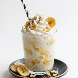Vanilla banana flavored milkshake