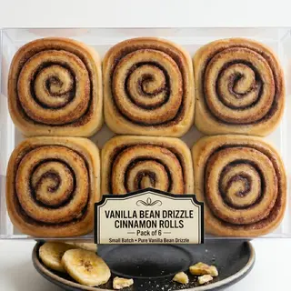 Undrizzled cinnamon rolls