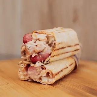 Chicken Shawarma With 2 Hotdogs + Extra Chicken