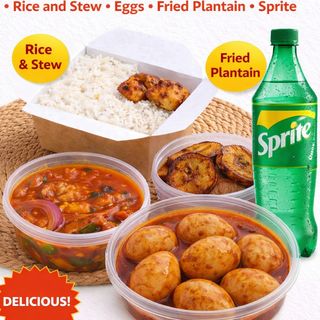 Rice and stew combo