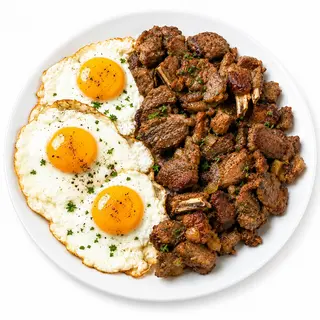 Fried Egg With Meat