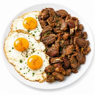 Fried Egg With Meat