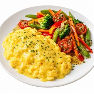 Scrambled Eggs Hollandaise