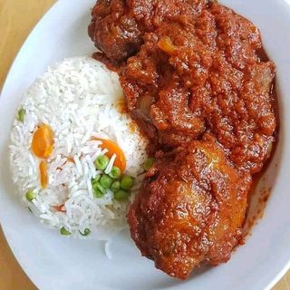 Rice & Stew Chicken