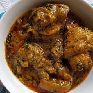 Banga Soup (Atama) with catfish/tilapia or goatmeat
