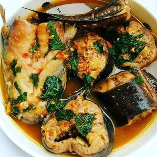 Tilapia or catfish pepersoup