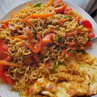 Noodles and Egg