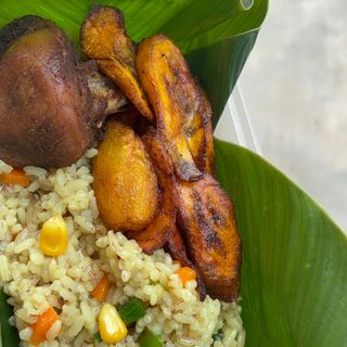 Ofada Fried Rice (Chicken)