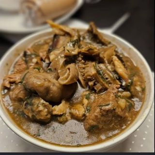 White soup and Poundo