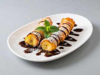 Banan w cieście kokosowym 2 połówki