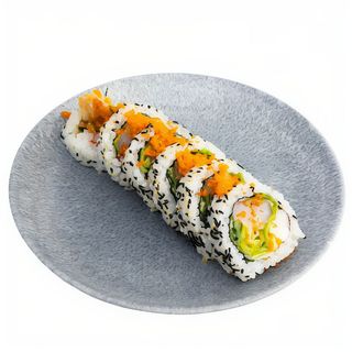 Uramaki krewetki w tempurze 