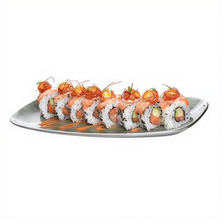 premium Uramaki potrójny łosoś 