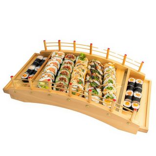 NOWY mostek sushi mix 2 54 sztuki (zdjęcie to propozycja podania)