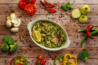 Makaron Green Salmon