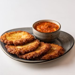 Placki ziemniaczane z kurczakiem (4szt)