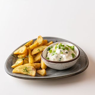 Gzik z ziemniakami opiekanymi