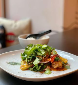 Krewetki w czarnym pieprzu