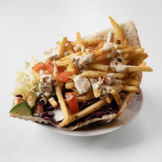 Bułka Średnia z frytkami