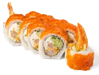 California Gold Krewetka w tempurze z tatarem z łososia