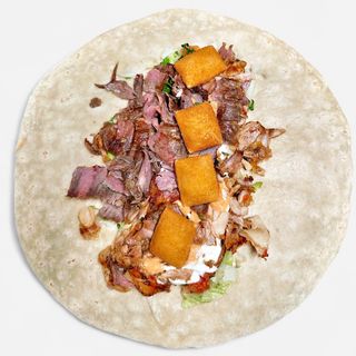 Cheeso kebab w tortilli