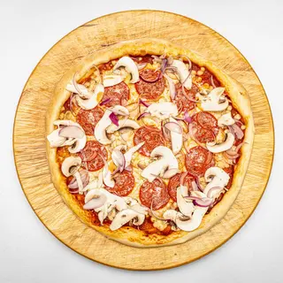 Pizza Salami z pieczarkami (mała)