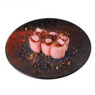 Hosomaki z masłem orzechowym i malinami 6 szt.