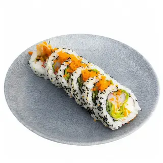 Uramaki krewetki w tempurze