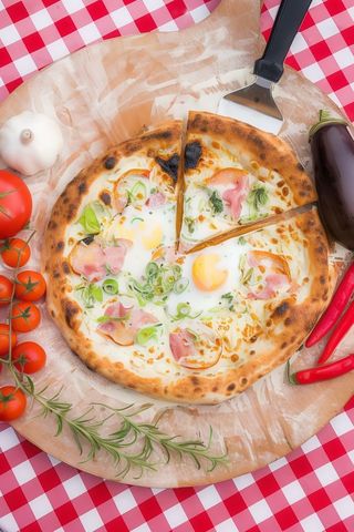 Pizza  Carbonara 50cm