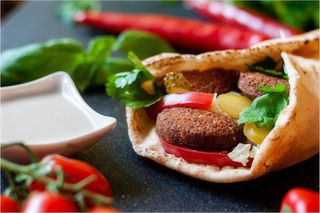 Pita falafel