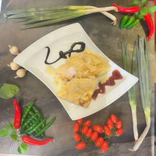 Naleśniki z serkiem waniliowym i ananasem 3szt.