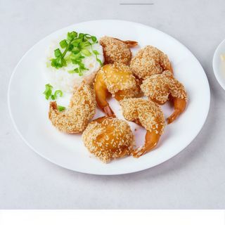 Duże krewetki w sezamie 6szt. 500g