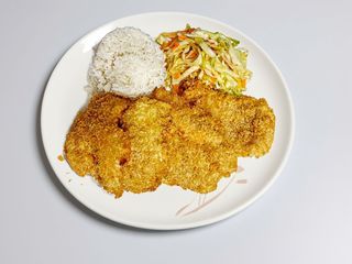 Ryba na chrupko w sosie czosnkowym