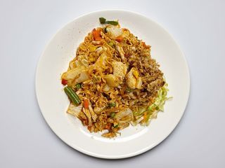 Spaghetti z wieprzowiną