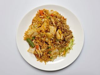 Spaghetti z krewetkami