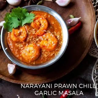 Naravani prawn chilli garlic masala