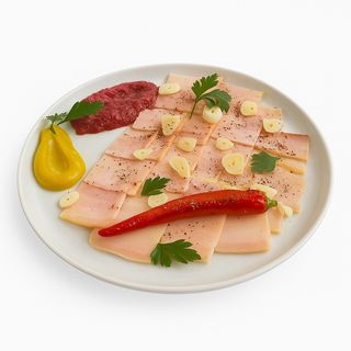 Carpaccio z ukraińskiej słoniny