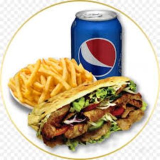 Doner Kanapka Duza, Fries plus 0.33l Pepsi