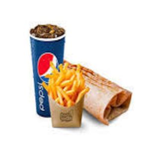 Doner Tortilla Srednia z Serem fries plus 0.33l Pepsi
